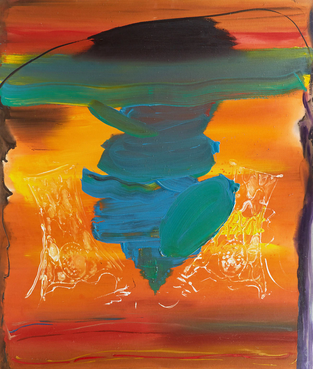 Gordon Rayner, Dirvish Singer, acrylic on canvas, 1977
