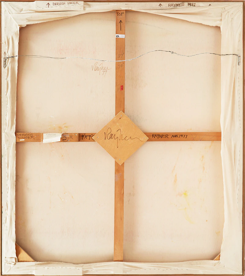 Gordon Rayner, Dirvish Singer, acrylic on canvas, 1977 - view 3