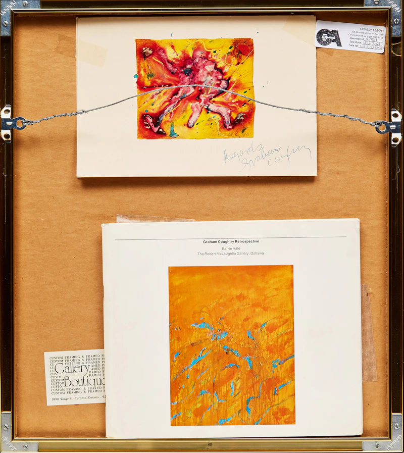 John Graham Coughtry, Untitled Figural Study (Sonada Variations), mixed media on paper, 1980 - view 3