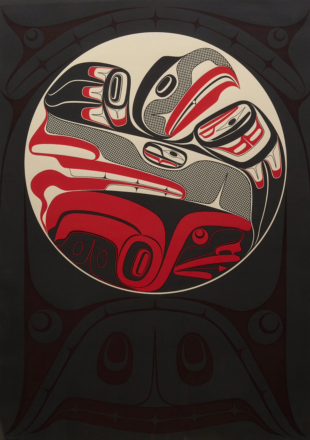 Robert Charles Davidson, Eye of the Beholder, colour serigraph, 1993