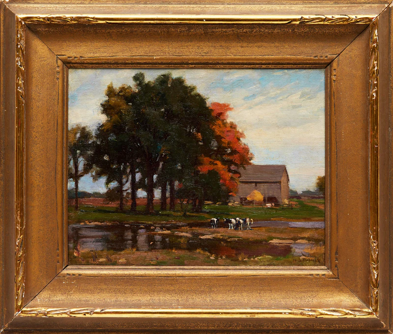Herbert Sidney Palmer, Conestoga, oil on canvas laid on board, 1908 - view 2