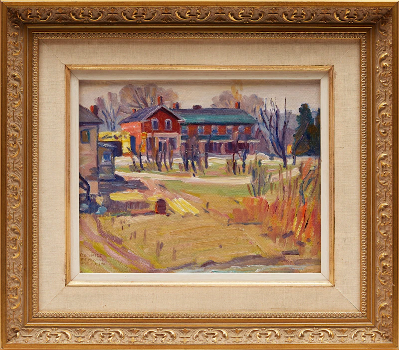 Bernice Fenwick Martin, Country Hotel, oil on canvas board - view 2