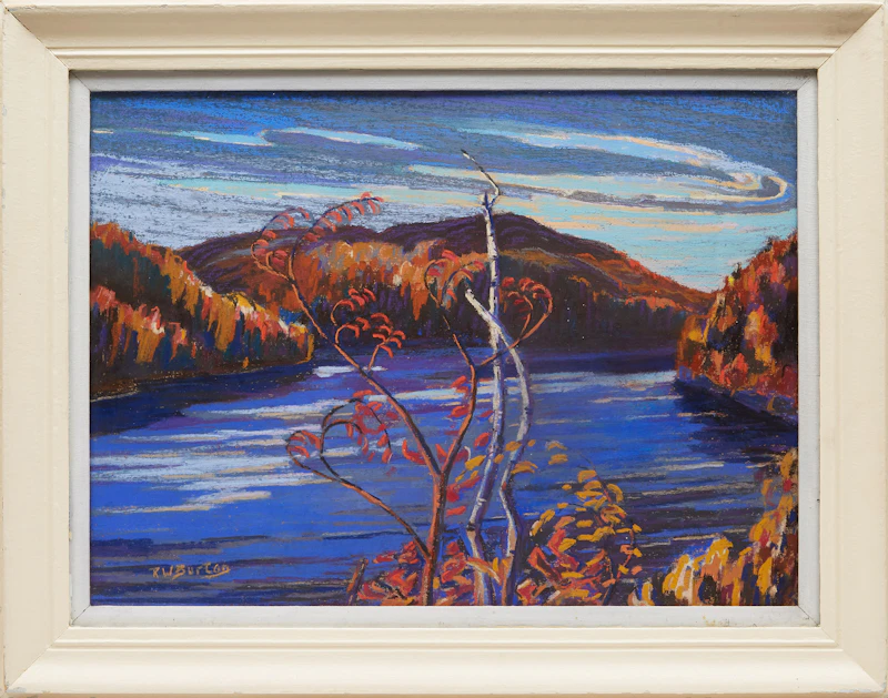 Ralph Wallace Burton, Autumn, McGregor Lake, pastel, 1948 - view 2