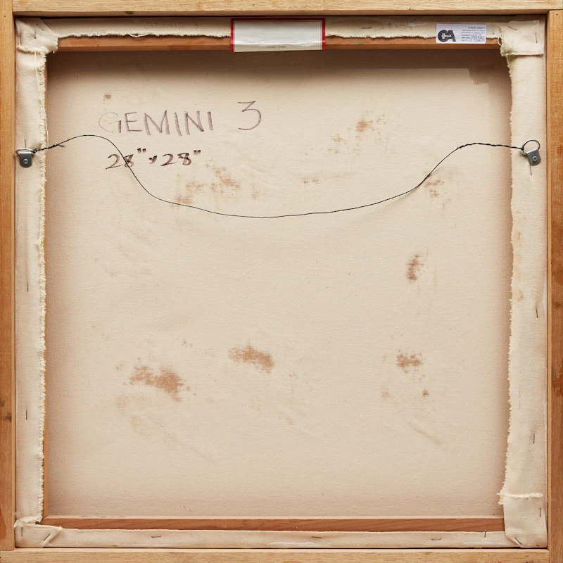 William Ronald, Gemini 3, oil on canvas, 1982 - view 3