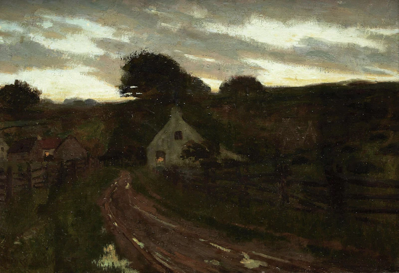 Fin de jour à la campagne by Clarence Alphonse Gagnon