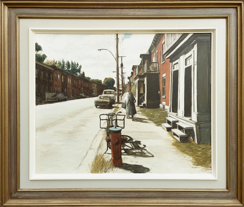 John Little, Septembre, rue Ste. Madeleine - Pointe St. Charles, Montreal, oil on canvas, 1980 - view 2