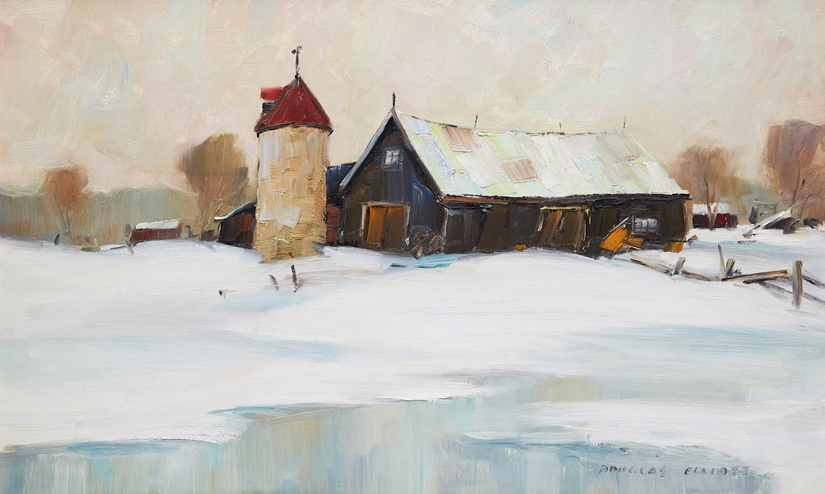 Douglas Ferguson Elliott, Rural Stalwart, oil on masonite