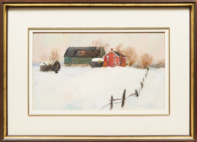 Douglas Ferguson Elliott, January Setting, oil on board - view 2