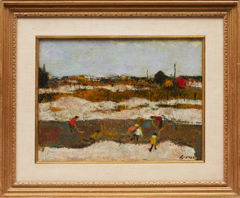 William Arthur Winter, Country Road, oil on canvas board, 1987 - view 2