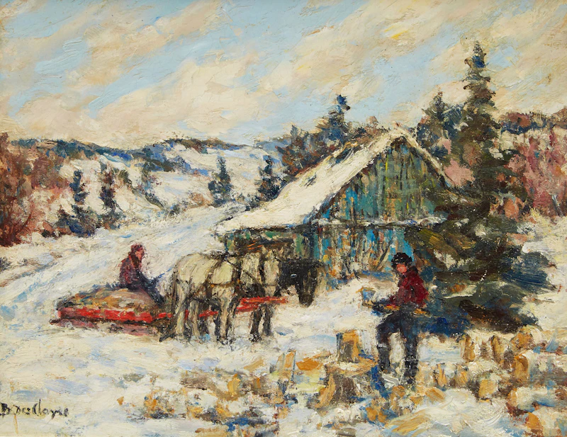 Winter in the Laurentians by Berthe Des Clayes