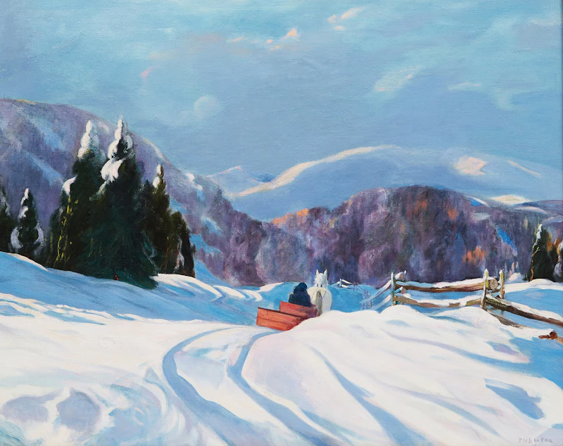 Red Sleigh, Winter by Ralph Wallace Burton