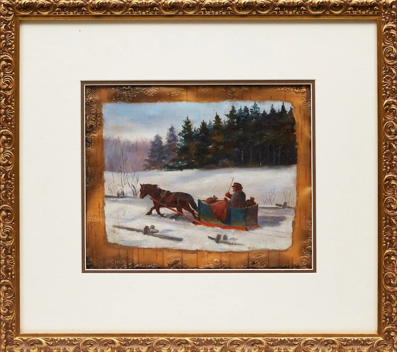 Unknown 20th Century Artist, Horse and Sleigh , no-medium - view 2