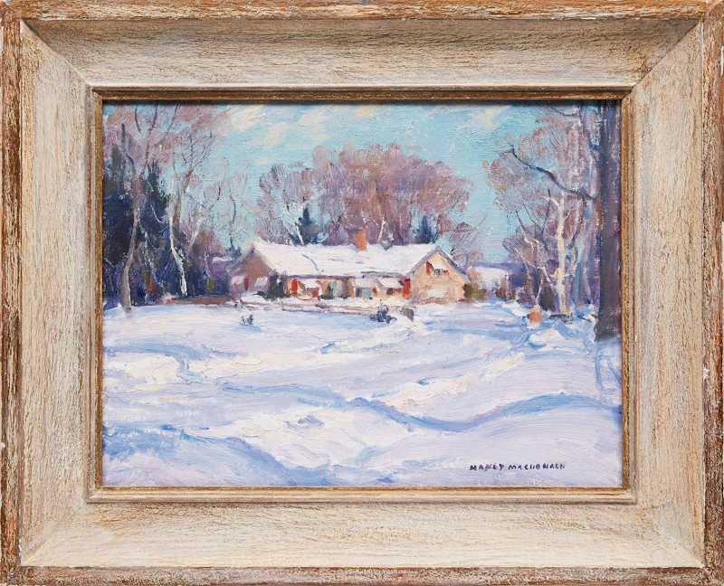 Manly Edward MacDonald, Winter Scene, oil on canvas board - view 2