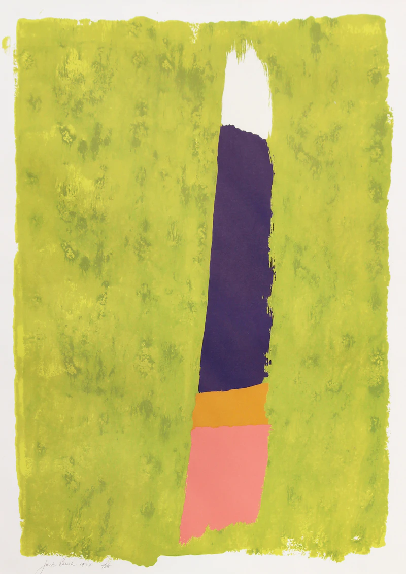 Jack Hamilton Bush, Purple Thrust, colour serigraph