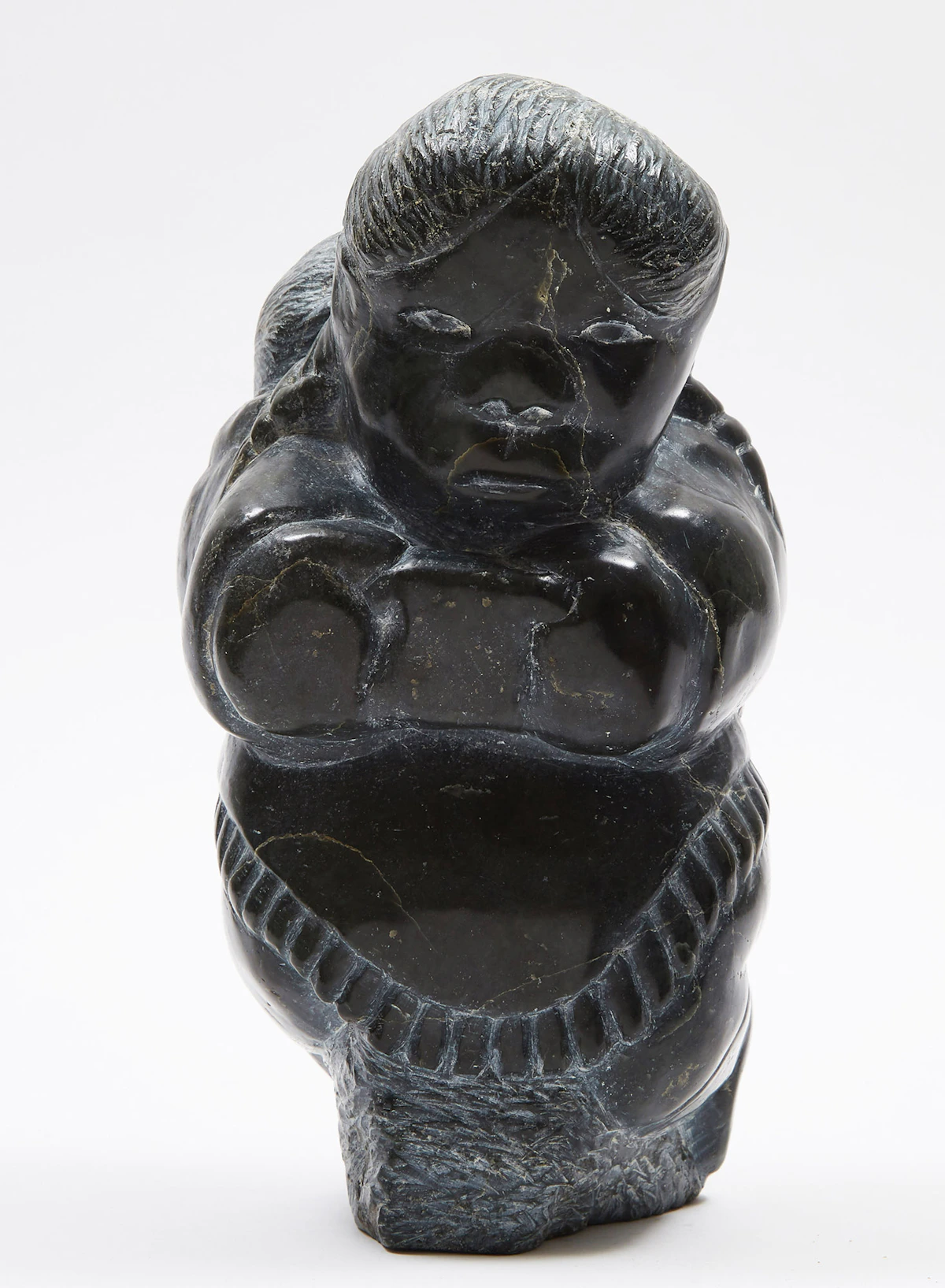 Johnny Inukpuk, Mother and Child, stone