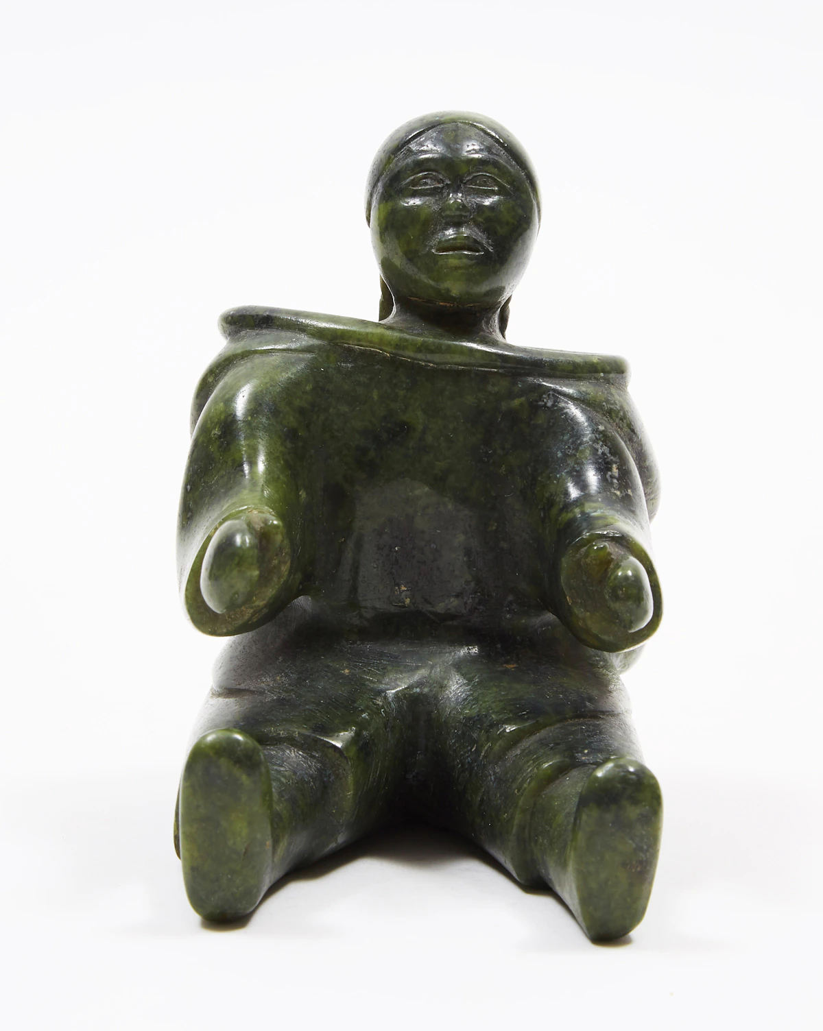 Sheokjuk Oqutaq, Seated Woman, stone, circa 1960