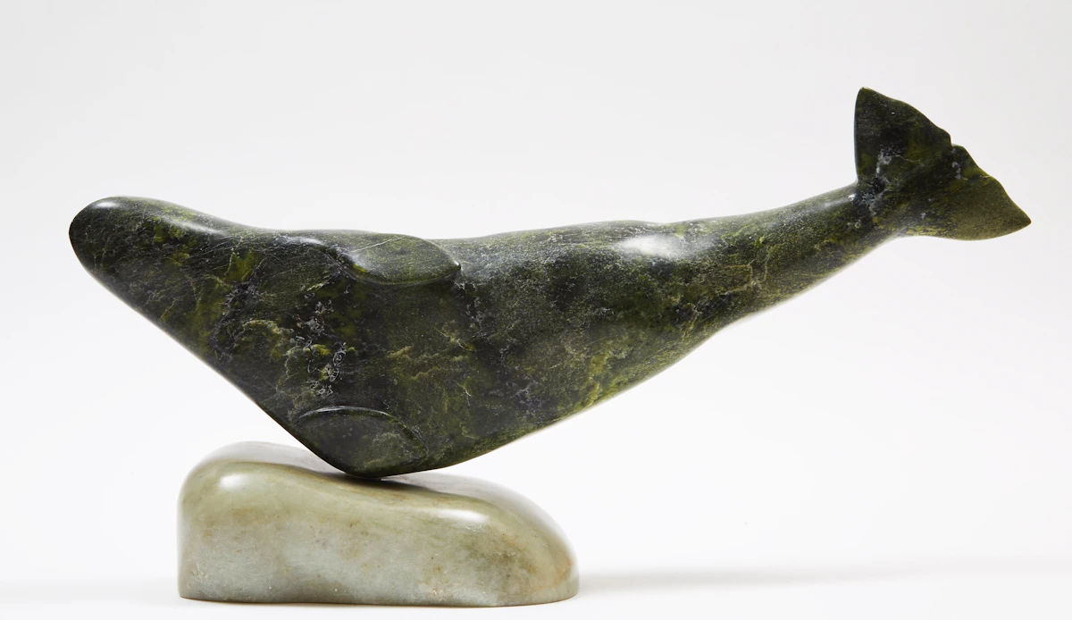 Akeego Killiktee, Whale, stone, 1982