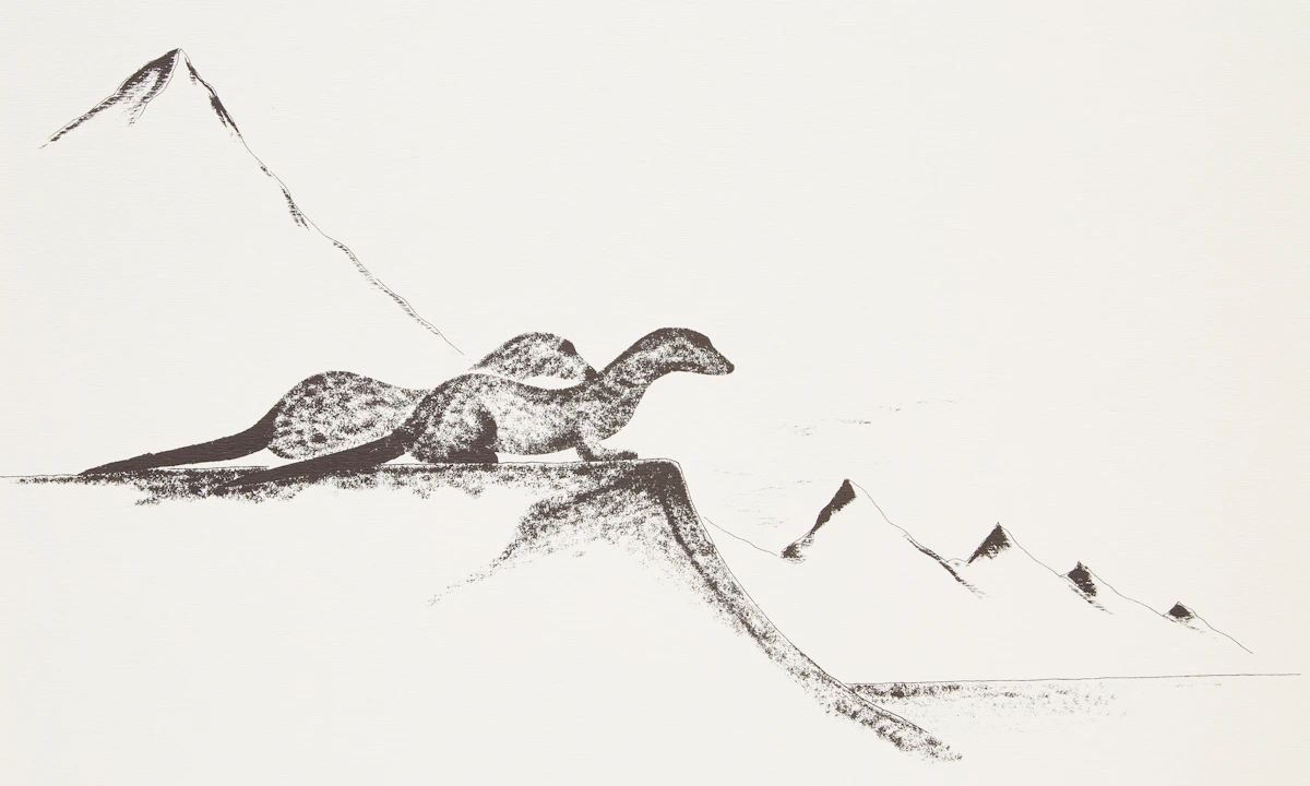 Benjamin Chee Chee, Sea Otter; Mountain Sheep, two lithographs, 1974