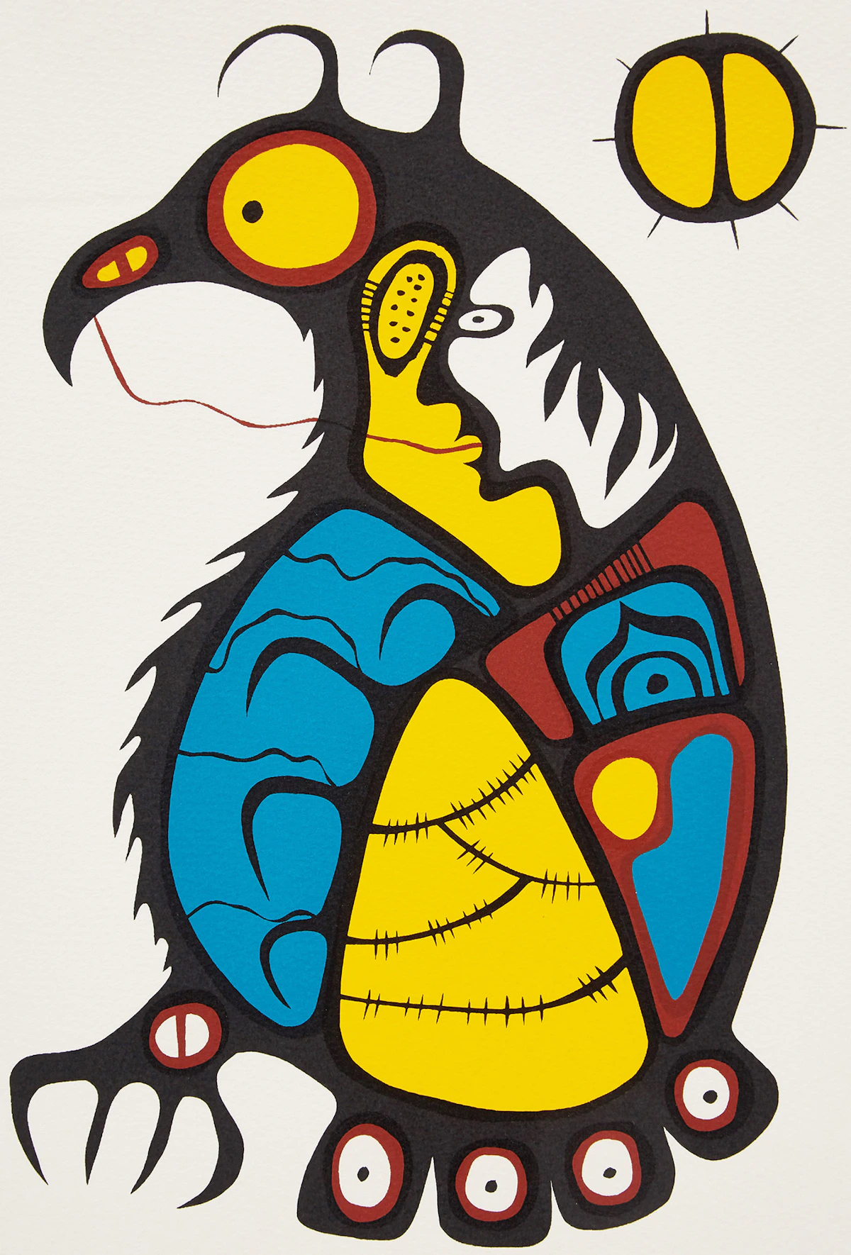 Saul Williams, Bird Totem, serigraph, 1978