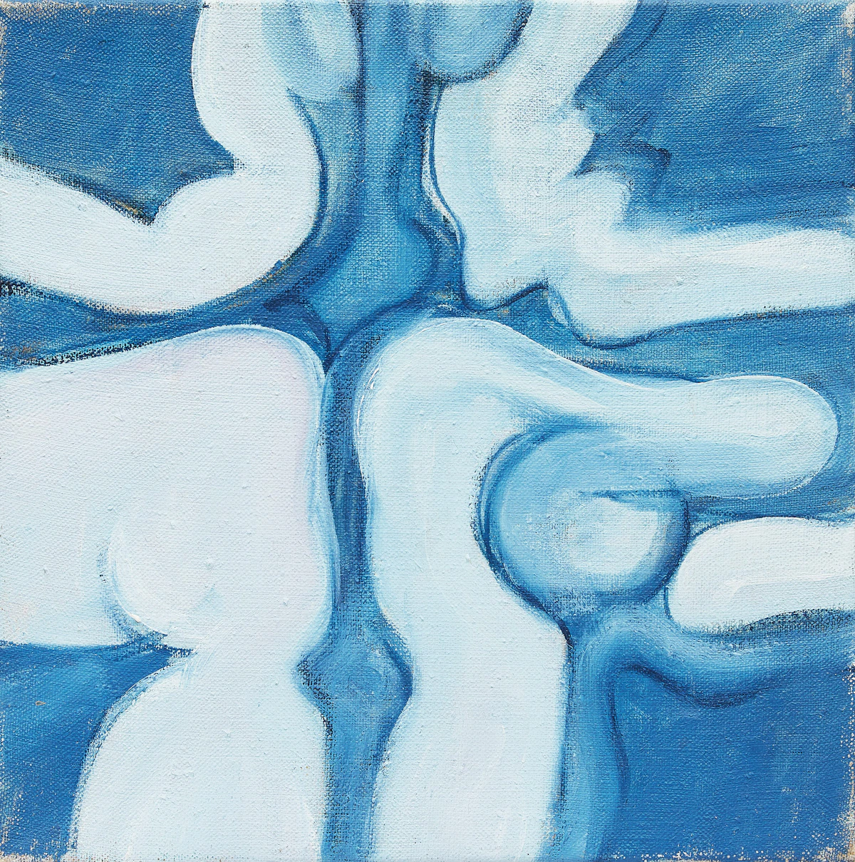 Gerald Gladstone, Abstract Figure Studies #4, oil on canvas