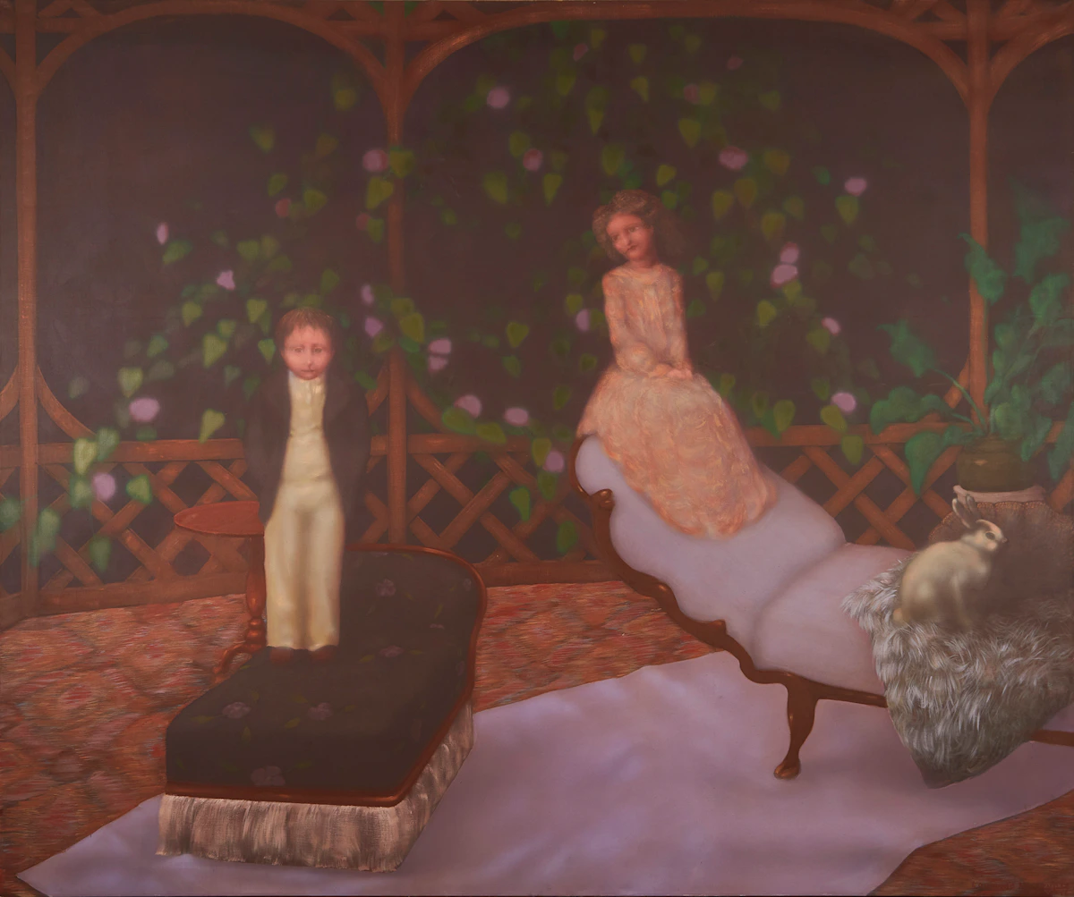 Louis de Niverville, Interior, oil on canvas, 1976