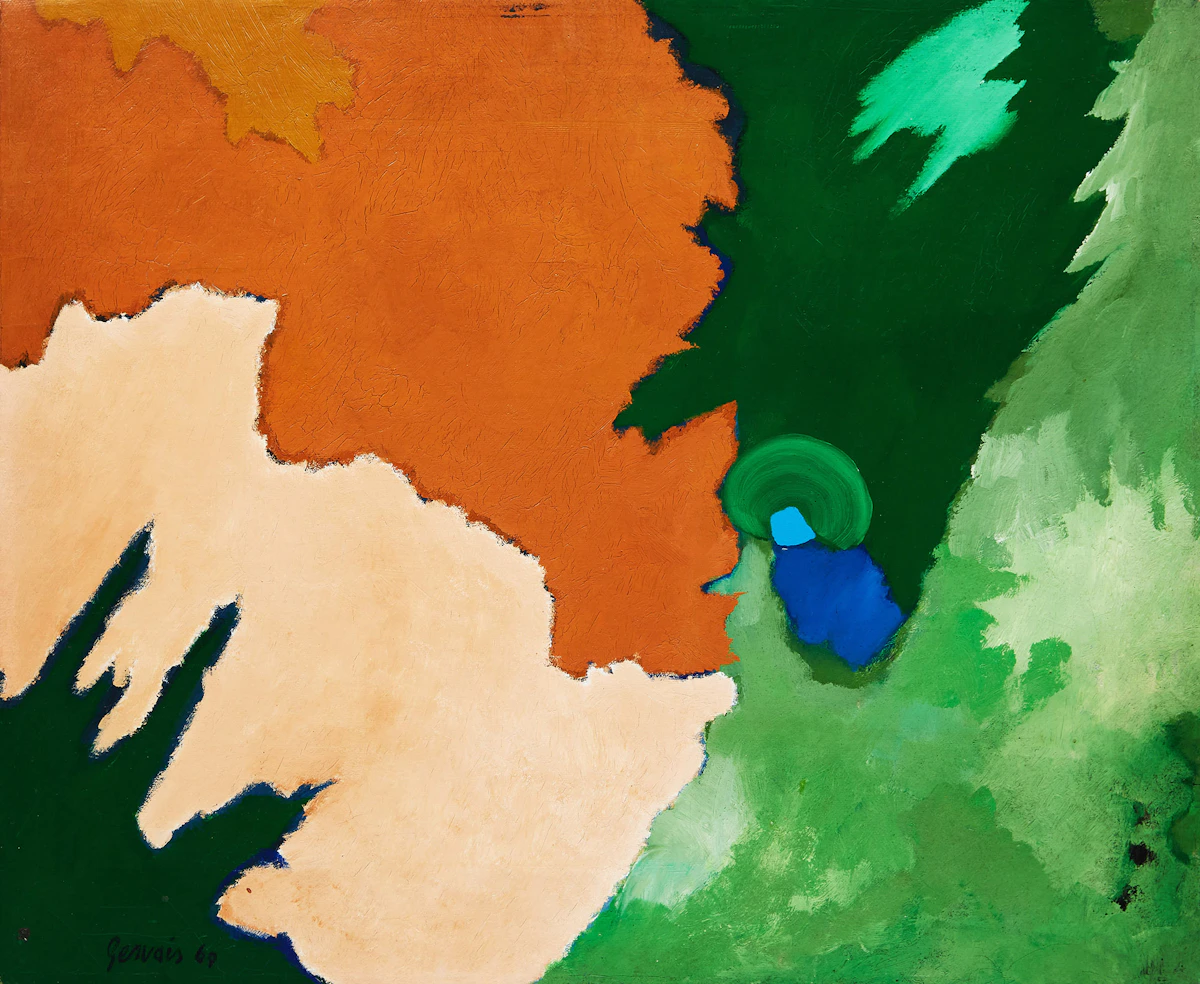 Lise Gervais, Untitled Abstraction, oil on canvas