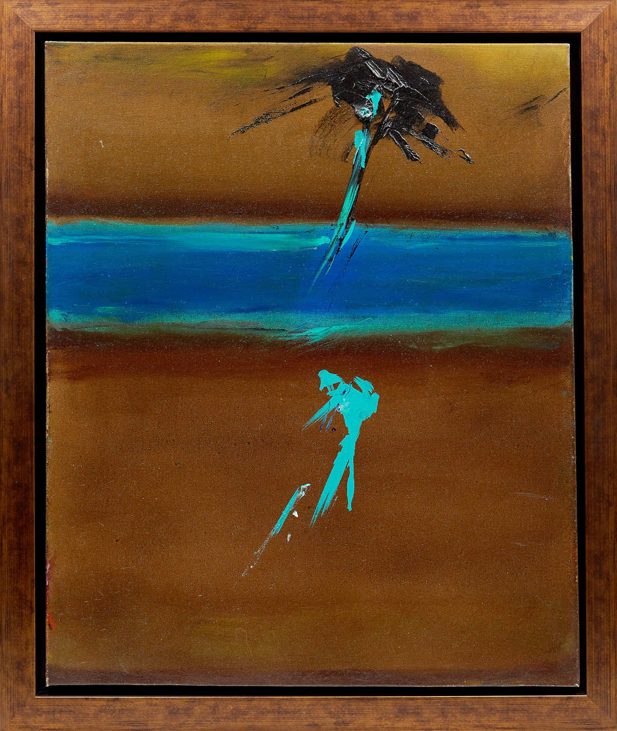 Rita Letendre, Blues...?, oil on canvas, 2010