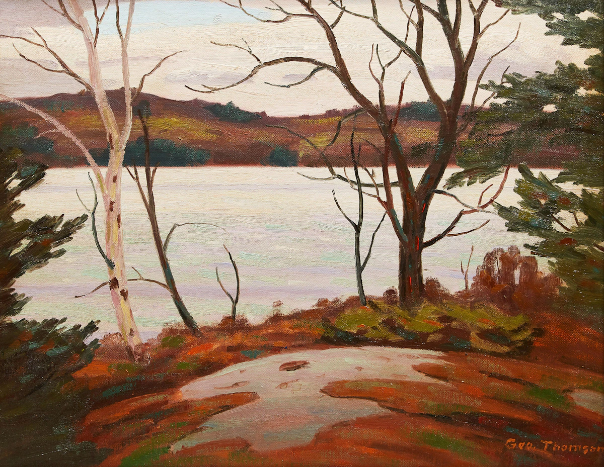 George Thomson, Early Spring, oil on canvas board