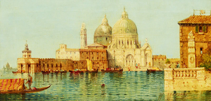 A Scene in Venice by William George Meadows