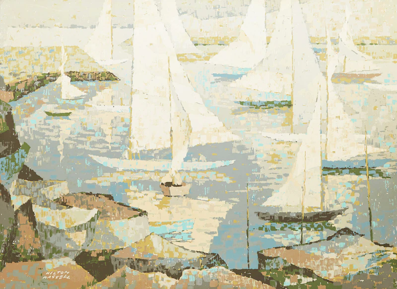 Hilton MacDonald Hassell, Descending Sails, Sampson Matthews silkscreen