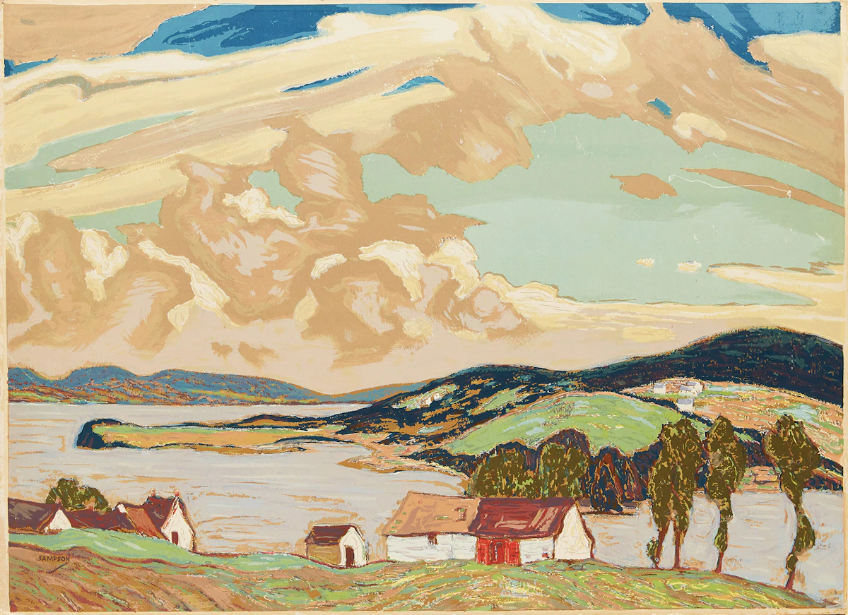 Joseph Ernest Sampson, Gaspé, Sampson Matthews silkscreen