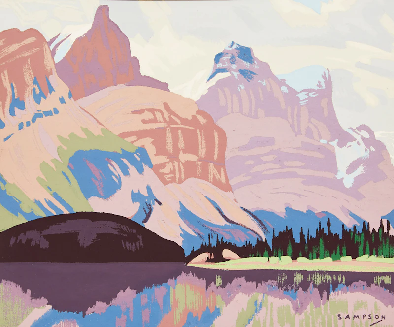 Maligne Lake by Joseph Ernest Sampson