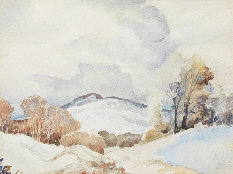 Winter Landscape by Joachim George Gauthier
