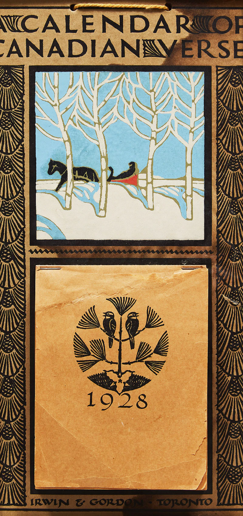 A Calendar of Canadian Verse 1928 by Thoreau MacDonald