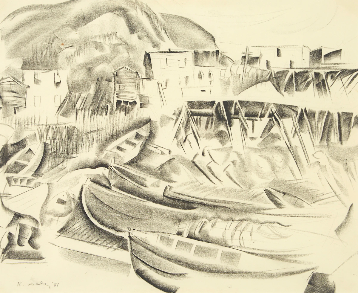 Kathleen Frances Daly Pepper, Francoise, Newfoundland, lithograph