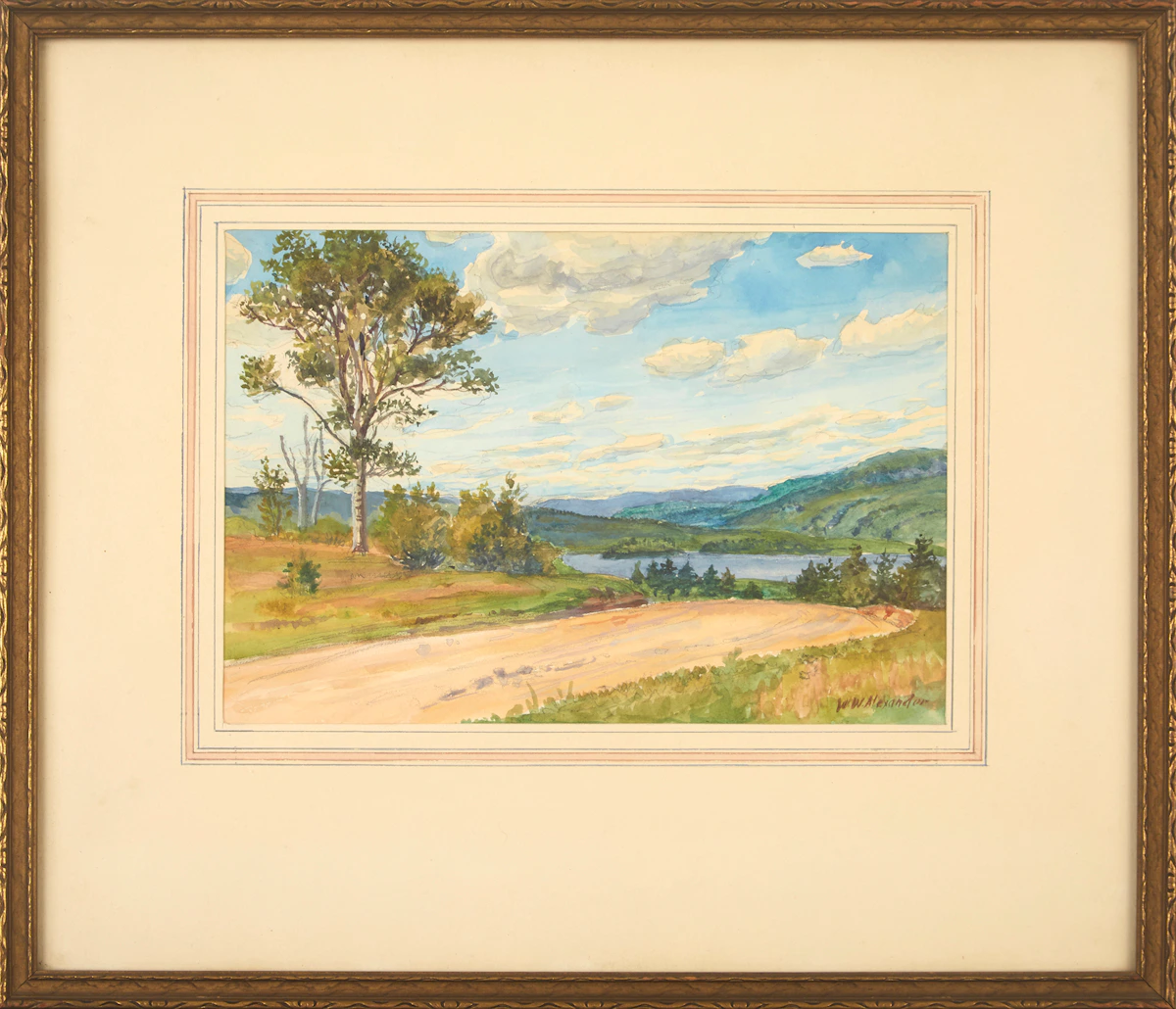 William Walker Alexander, Ottawa River Road, watercolour