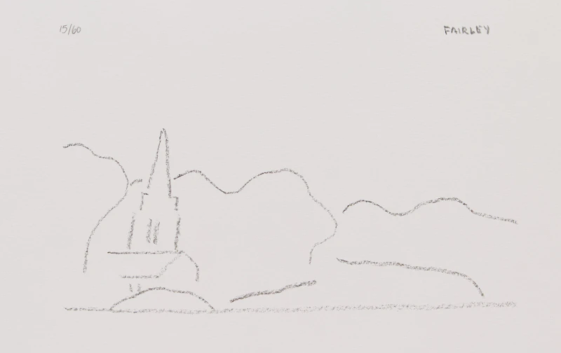 Barker Fairley, Primrose Flower; Church Steeple, two lithographs