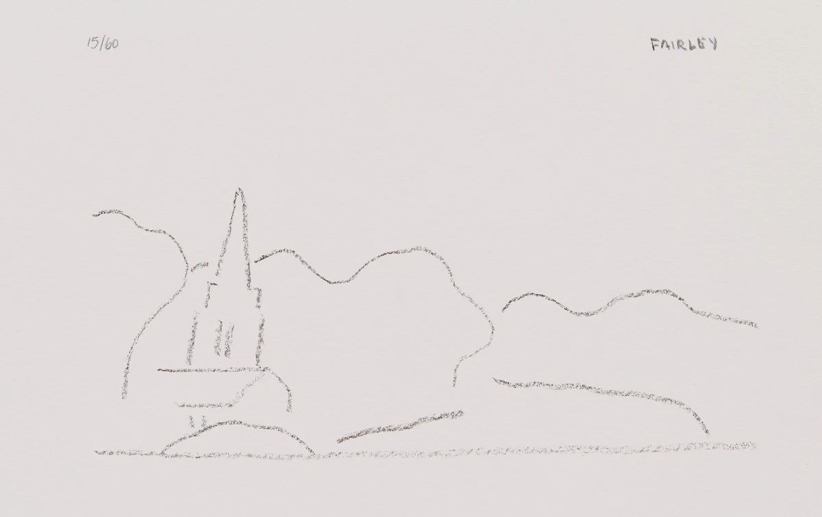 Barker Fairley, Primrose Flower; Church Steeple, two lithographs