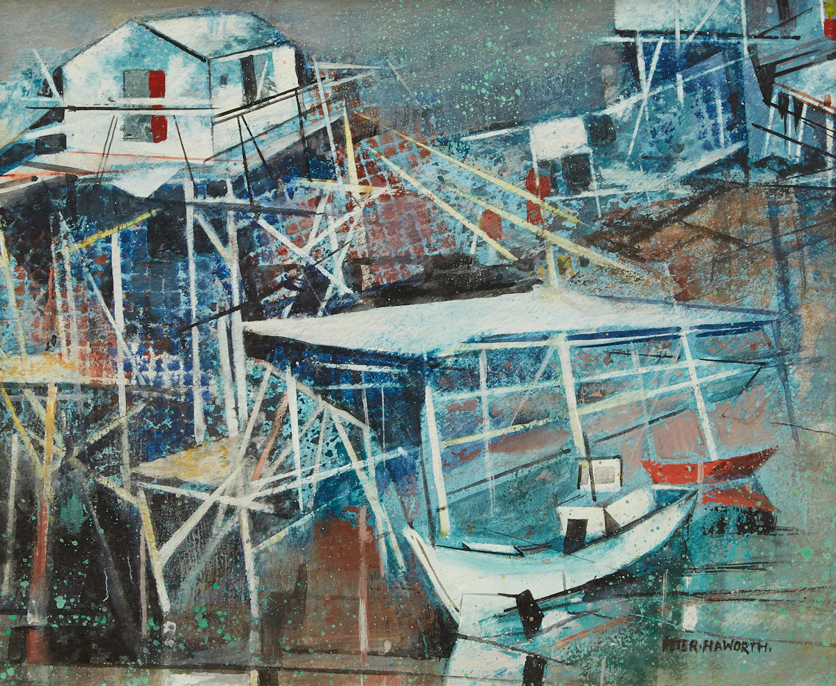 Peter Haworth, Hibbs Cove, NFLD, acrylic on board