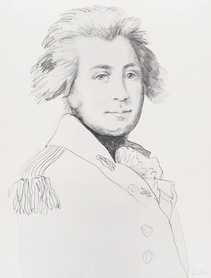 Portrait of Governor John Graves Simcoe and Portrait of Mrs. Elizabeth Simcoe by Charles Pachter