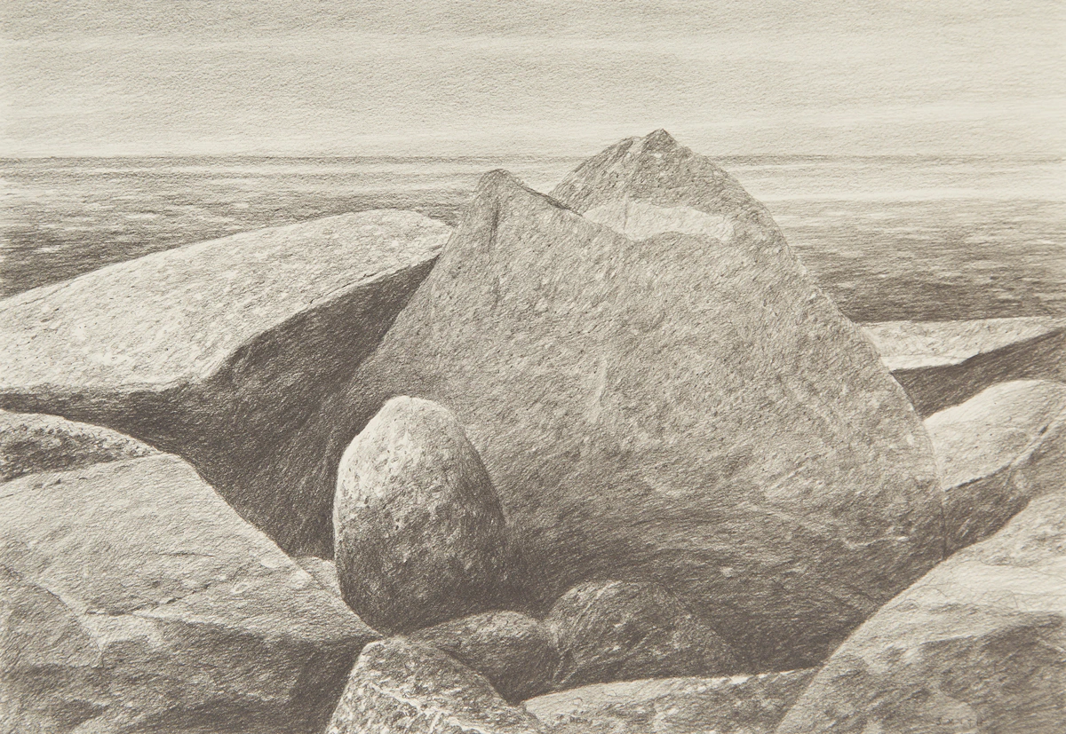Gordon Appelbe Smith, Rocky Landscape, lithograph