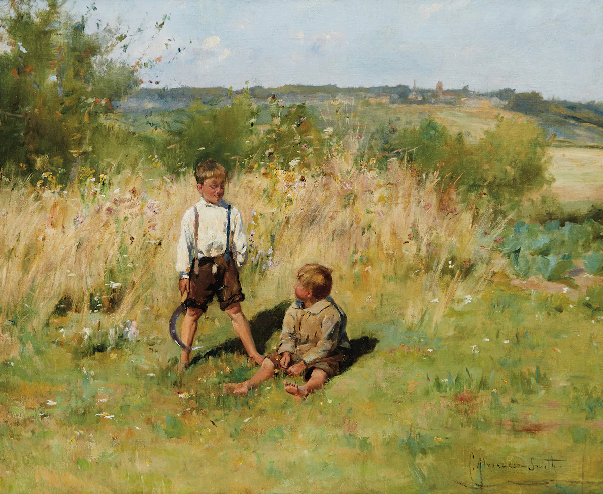 Charles Alexander Smith, Summer Idyll, oil on canvas