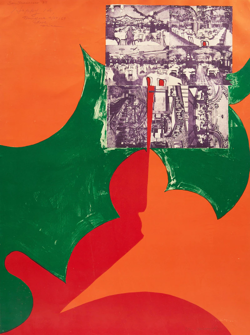 Matsumi Kanemitsu, San Francisco (1968), colour lithograph