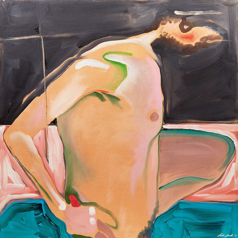 Leslie Donald Poole, The Bather, acrylic on canvas