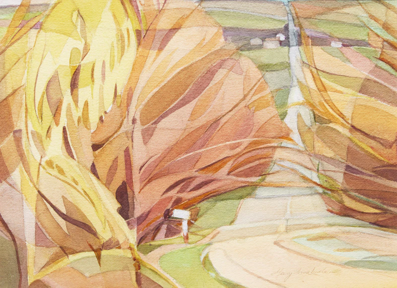 Mary Anne Ludlam, Kelso Up, Near Campbellville, ON, watercolour