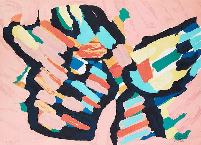 Karel Appel, Untitled, colour serigraph