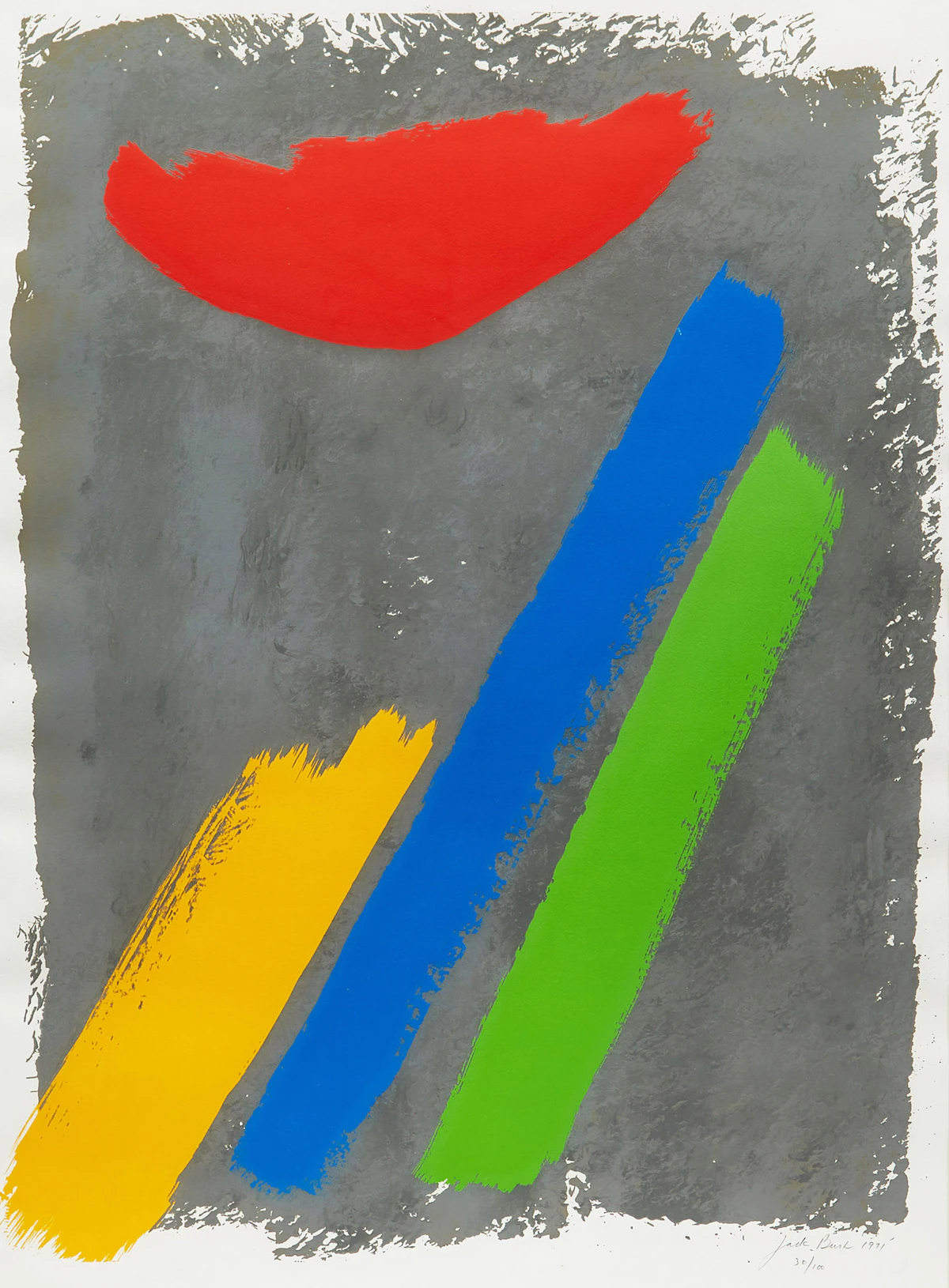 Jack Hamilton Bush, Low Sun, serigraph, 1971