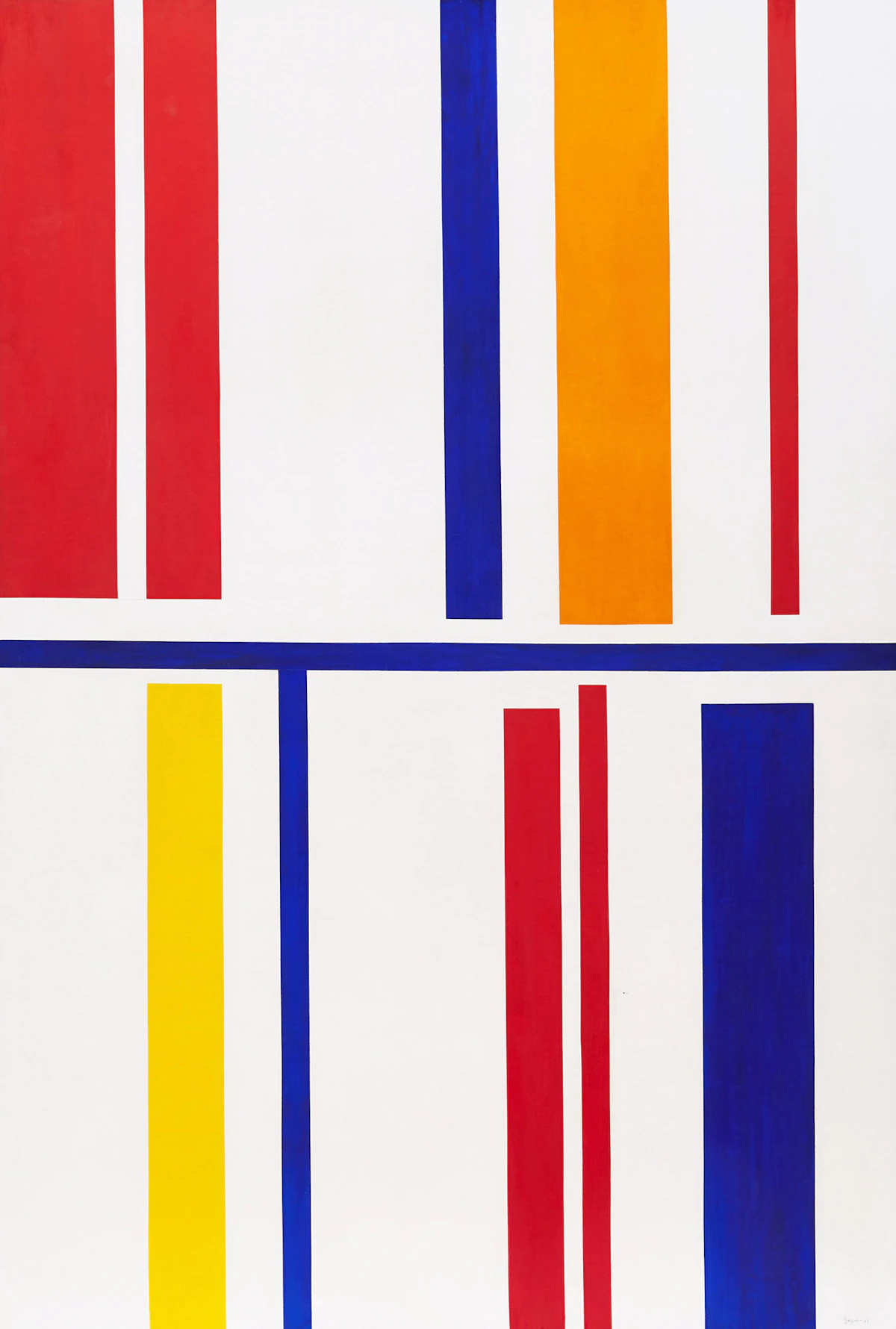 Jean Goguen, Sans titre, oil on board, 1961