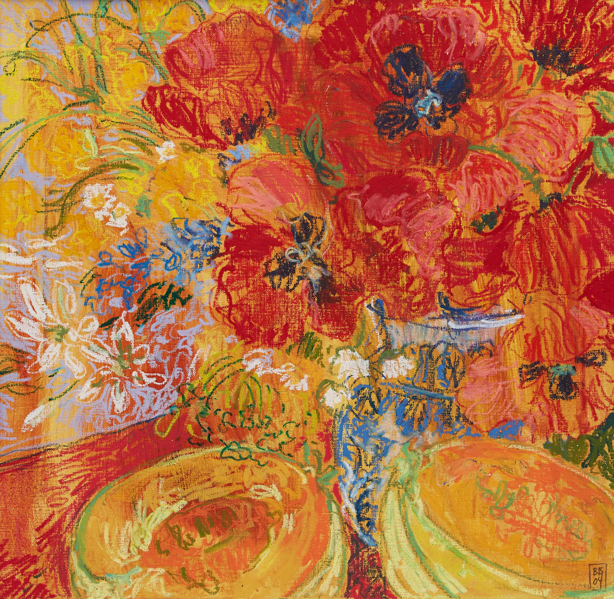 Bobbie Burgers, Drift Away, pastel on paper, 2004