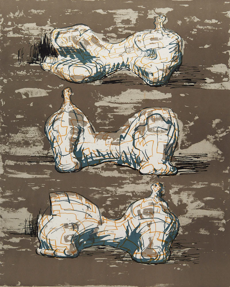 Three Reclining Figures by Henry Moore